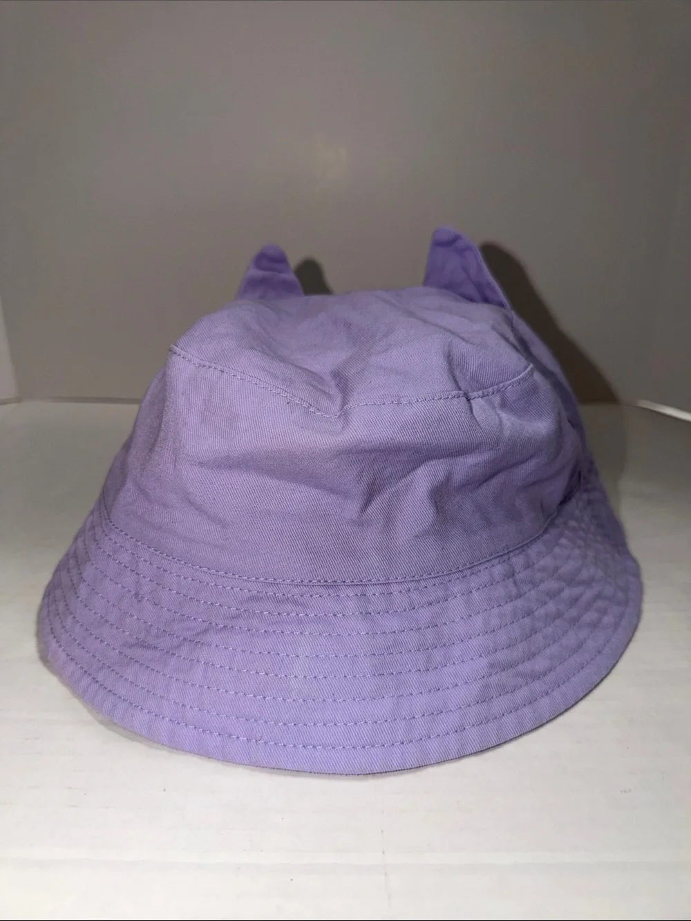 wonder nation Lavender Cat Ear Bucket Hat with Heart Accent